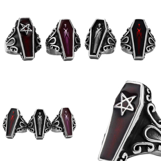 Gothic Vampire Coffin Ring
