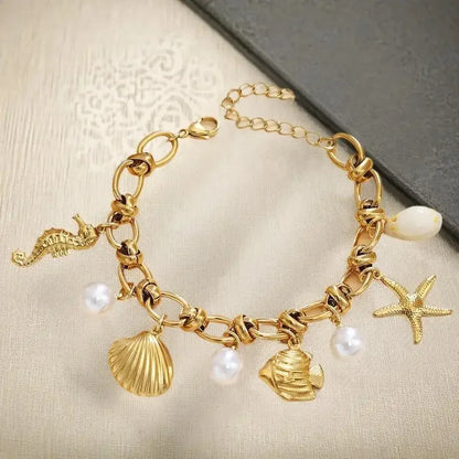 Bohemian Starfish Shell Bracelet