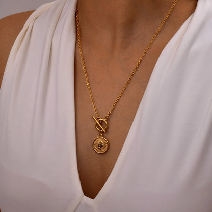 Queen Elizabeth Medallion Necklace