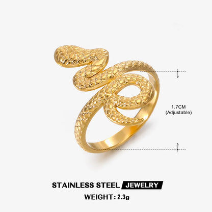 The Serpent's Embrace Adjustable Ring