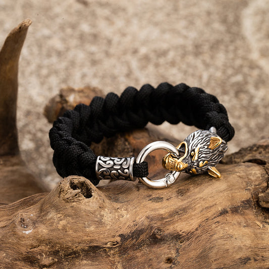 Odin's Wolf Viking Paracord Bracelet