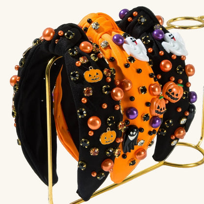 Festive Beaded Halloween Headbands