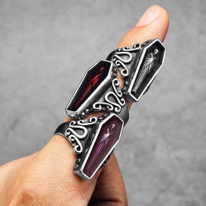 Gothic Vampire Coffin Ring