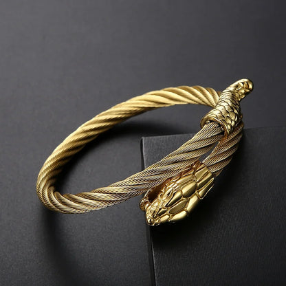 Armreif mit gedrehter Schlangenkette