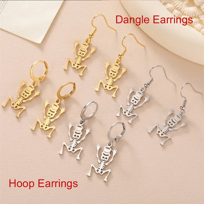 Dancing Skeleton Dangle Earrings
