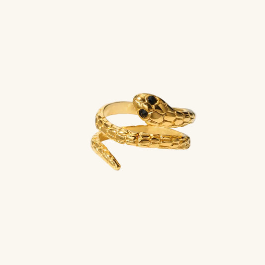 The Serpentine Empress Zircon Ring