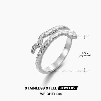 The Serpent's Embrace Adjustable Ring