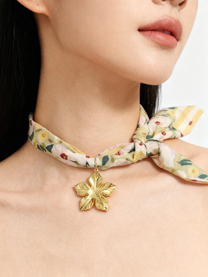 Ocean Scarf Necklace