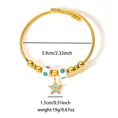 Armband mit Herzanhänger „Böses Auge“