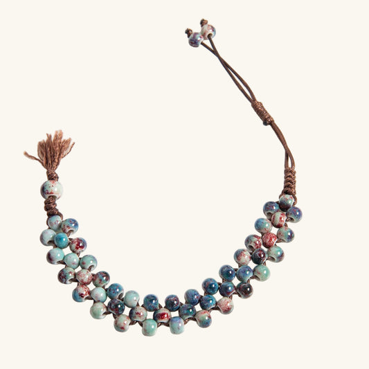 Handmade Ceramic Beaded Bracelet