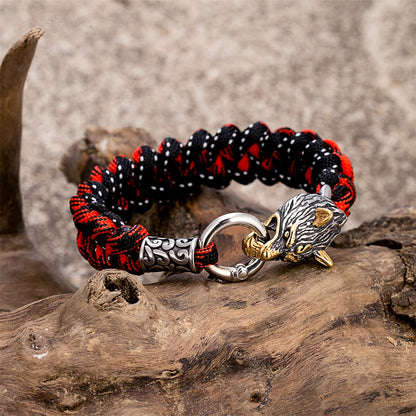 Odin's Wolf Viking Paracord Bracelet