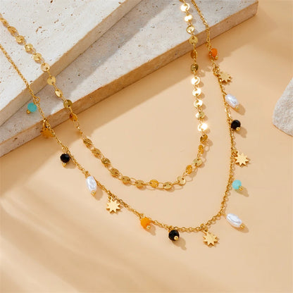 Geometric Stars Necklace
