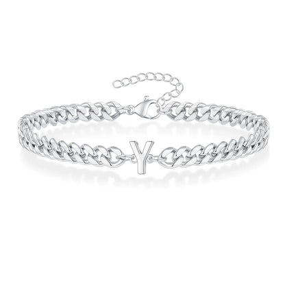 Kubanisches Kettenarmband mit AZ-Initialen