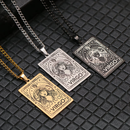 12 Zodiac Tarot Necklace