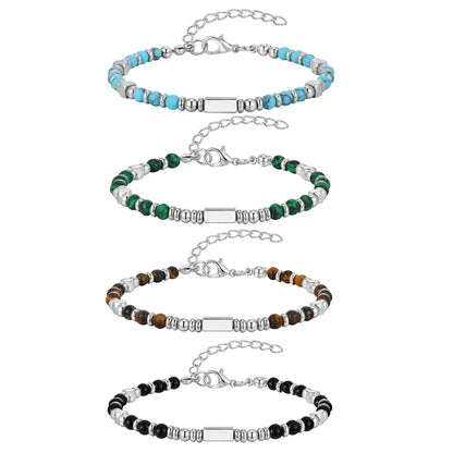 Hybrides Tigerauge-Perlenkettenarmband