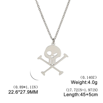 The Dancing Skeleton Charm Necklace