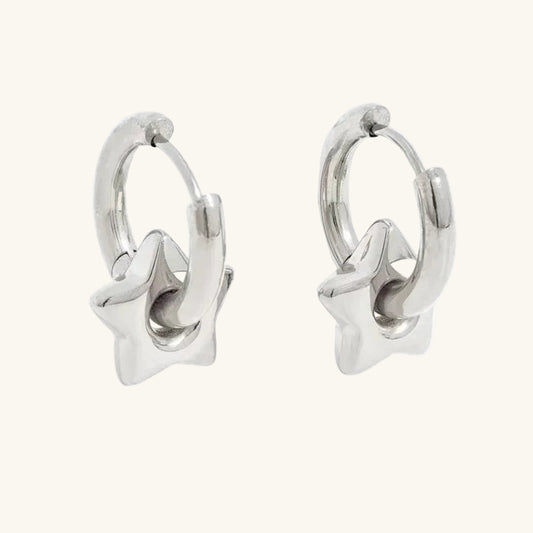 Heart & Star Hoop Earrings