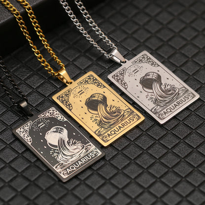 12 Zodiac Tarot Necklace