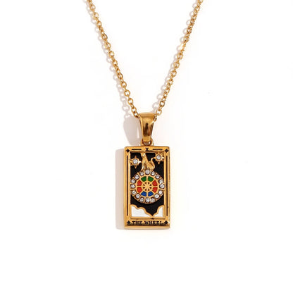 Waterproof Tarot Symbol Necklace