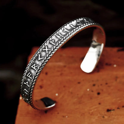Vintage Wikinger Runen Manschettenarmband