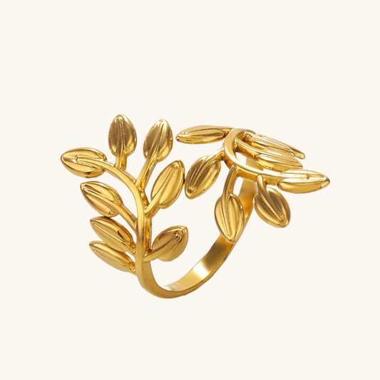 The Autumn Leaf Adjustable Ring