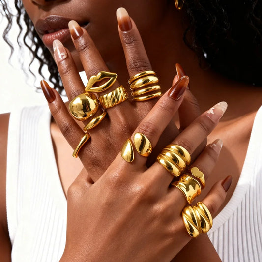 The Chunky Gold Dome Ring