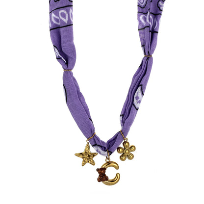 Colorful Silk Scarf Necklace