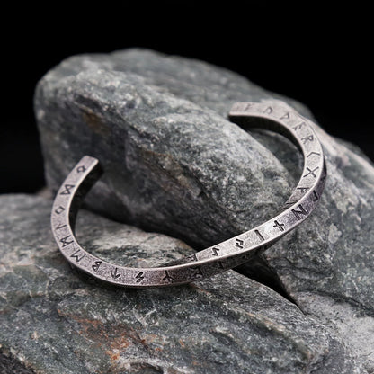 Vintage Nordisches Wikinger Twist Manschettenarmband
