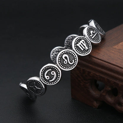 Manschettenarmband mit 12 Sternbildern