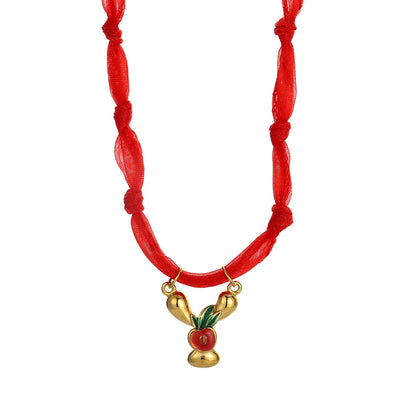 Colorful Silk Scarf Necklace