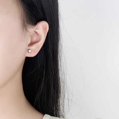Star Ball Square Stud Earrings