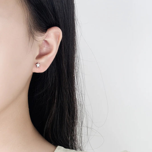 Star Ball Square Stud Earrings