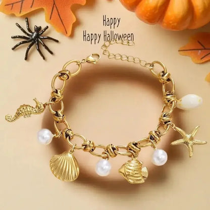 Bohemian Starfish Shell Bracelet