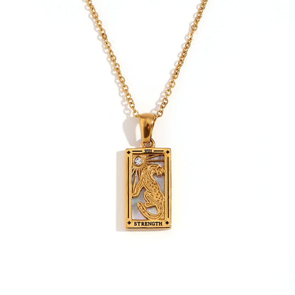 Waterproof Tarot Symbol Necklace