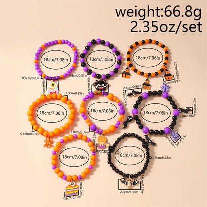 Spooky Cute Halloween Beaded Bracelet