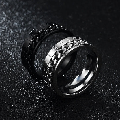 Viking Rune Spinner Ring for Anxiety