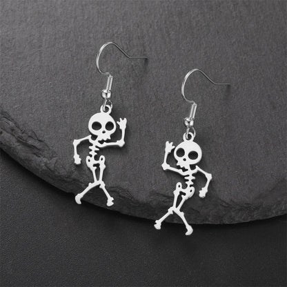 Dancing Skeleton Dangle Earrings