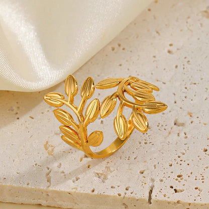 The Autumn Leaf Adjustable Ring