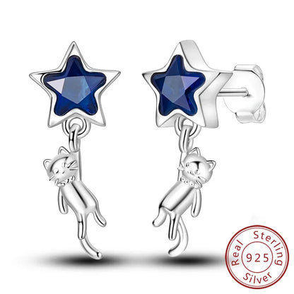 Star & Moon Hoop Earrings