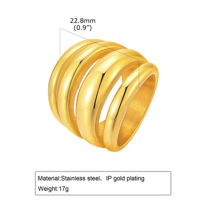 The Chunky Gold Dome Ring