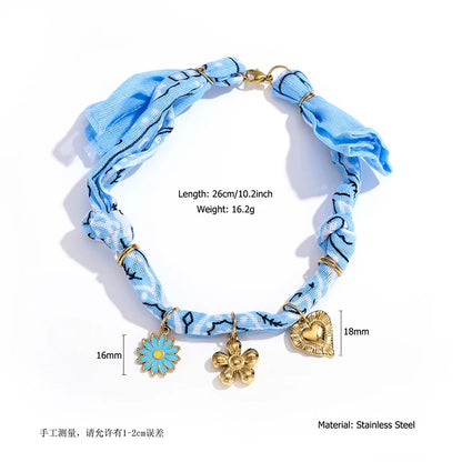 Waterproof Silk-Feel Scarf Anklet