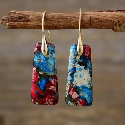 Bohemian Emperor Stone Earrings