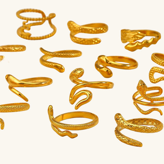 The Serpent's Embrace Adjustable Ring