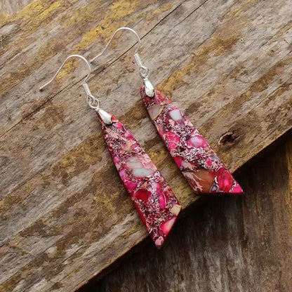 Bohemian Emperor Stone Earrings