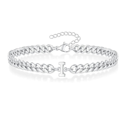 Kubanisches Kettenarmband mit AZ-Initialen