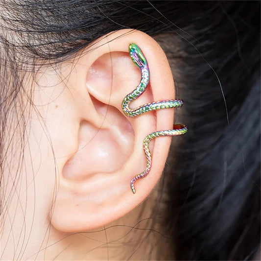 Spiral-Schlangen-Ohrmanschette ohne Piercing