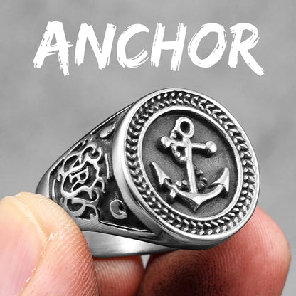 The Captain's Nautical Anchor Ring