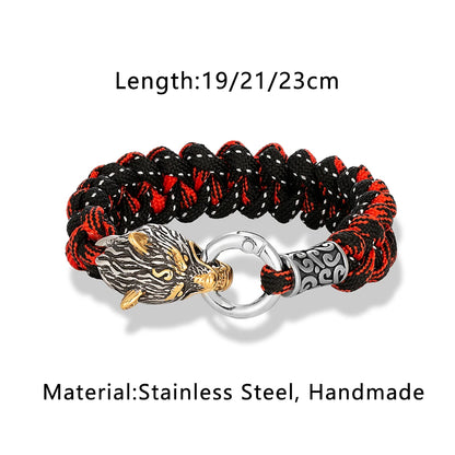 Odin's Wolf Viking Paracord Bracelet