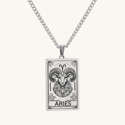 12 Zodiac Tarot Necklace