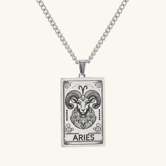 12 Zodiac Tarot Necklace